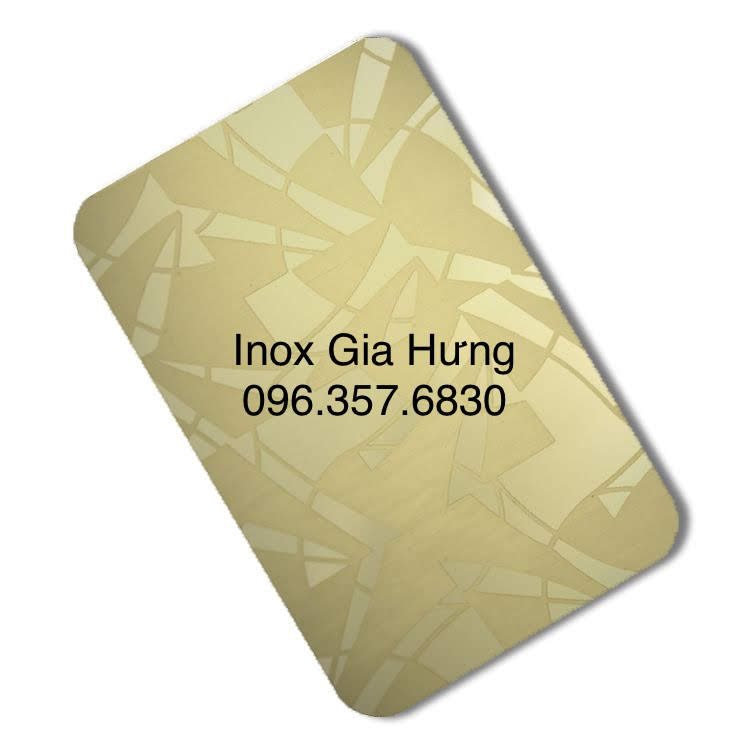 Tấm Inox Hoa Văn Vàng